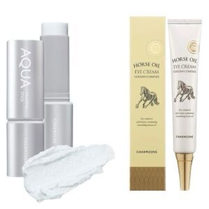 Eye Cream and Cooling Stick Balm Serum Horse Oil Moisturizing Face CharmZone E1